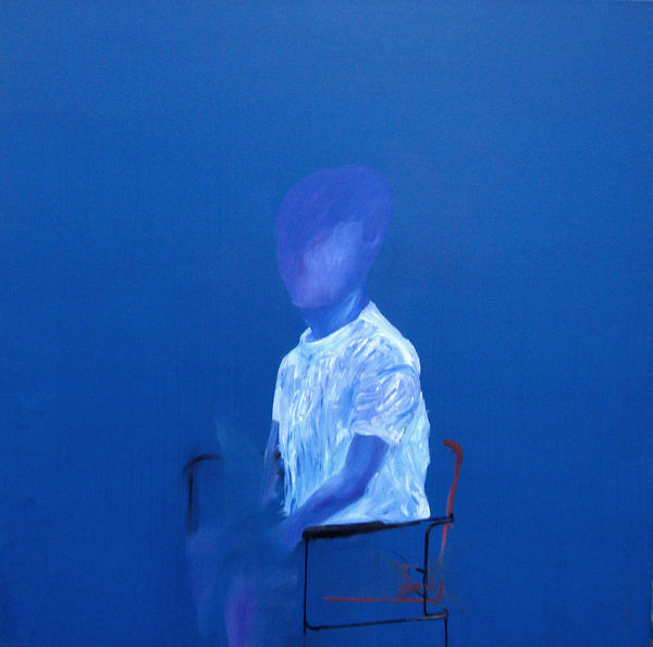 鍾江澤 , 《2009自畫像-藍色清晨》 2009 Self-Portrait; Blue Dawn, 2009