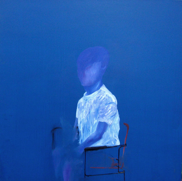 鍾江澤 , 《2009自畫像-藍色清晨》 2009 Self-Portrait; Blue Dawn, 2009