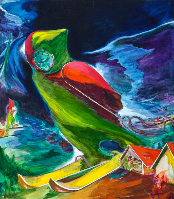 傅饒, 《滑雪的人 I》 Man skiing I, 2022