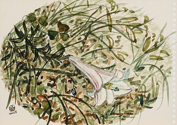 林銓居, 《風中的百合花之二》Lily in the Wind II, 2023