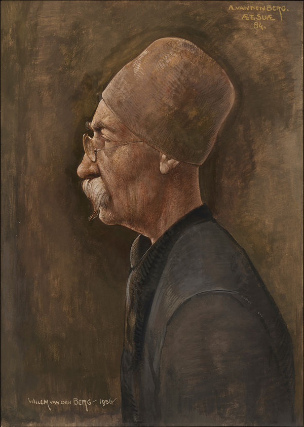 Willem van den Berg (1886-1970) Portrait of the artist's father, 84 years old, 1936