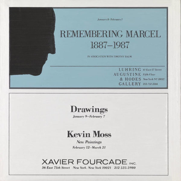 Simon Linke Remembering Marcel 1987, 1988