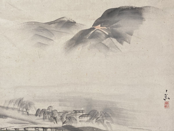 Nikka Tanaka, Daimonji - Mountain with Bonfire, ca.1820