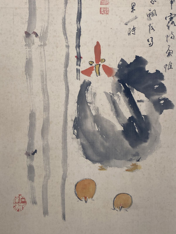 Kaikan Hashimoto, Roosters, 1915