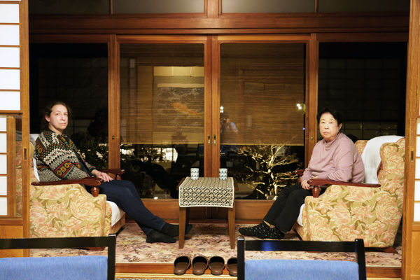 Miyako And Rebecca in a Ryokan Hotel room in Fukushima 3