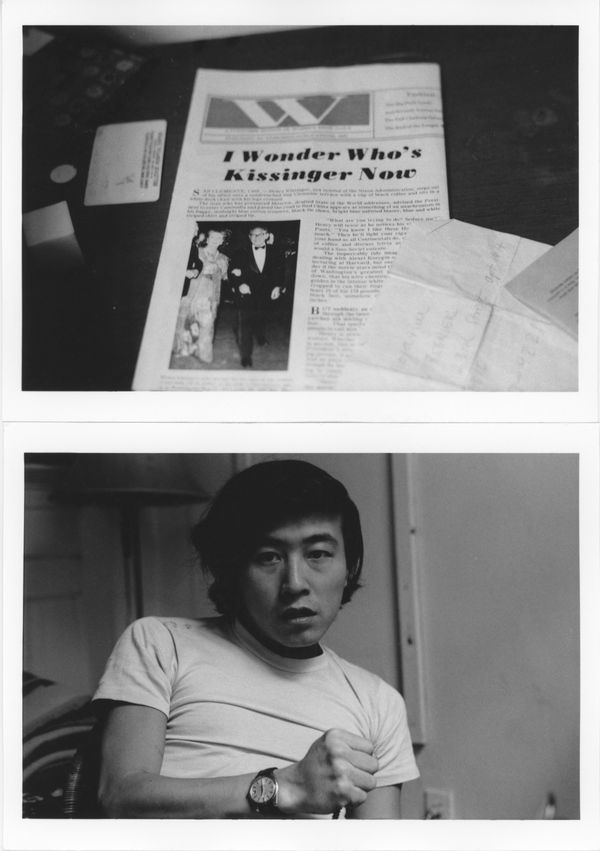 Ken Ohara August 28, 1972 Series: Diary 1972, Edition Print A pair of gelatin silver prints (printed 2023) 4 1/8 x 6 3/8 in / 10.5 x 16.2 cm (image, each) 10 x 7 in / 24.5 x 17.8 cm (two sheets combined) Edition of 3 plus 2 artist's proofs