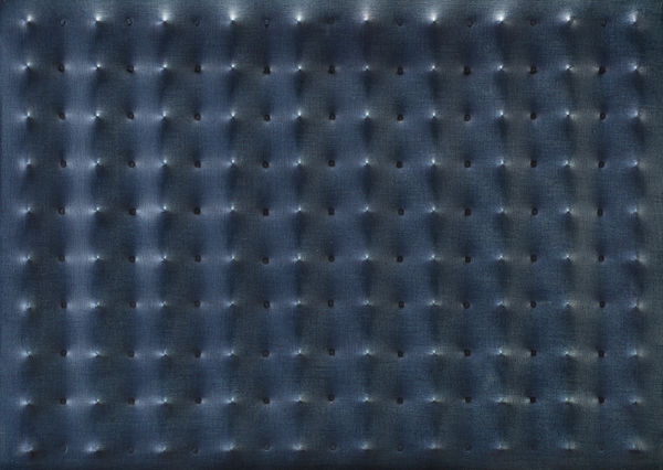 Enrico Castellani, Untitled (Superficie blu), 1961