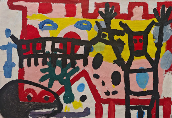 Giuliano Nardin Untitled, 2021 acrylic on paper 60 x 42 cm Courtesy of H'art Gallery