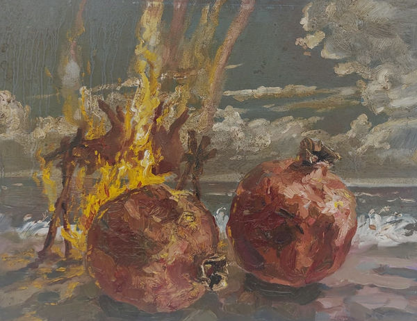 Ioana Ursa Untitled, 2023 oil on cardboard 35,5 x 27,5 cm Courtesy of H'art Gallery