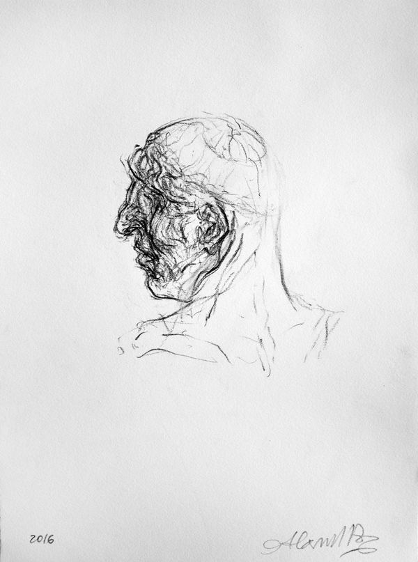 Alex Mirutziu Wildt case #3, 2016 pencil on paper unique 28.3 x 21 cm (42 x 32 cm framed) Courtesy of Mobius Gallery