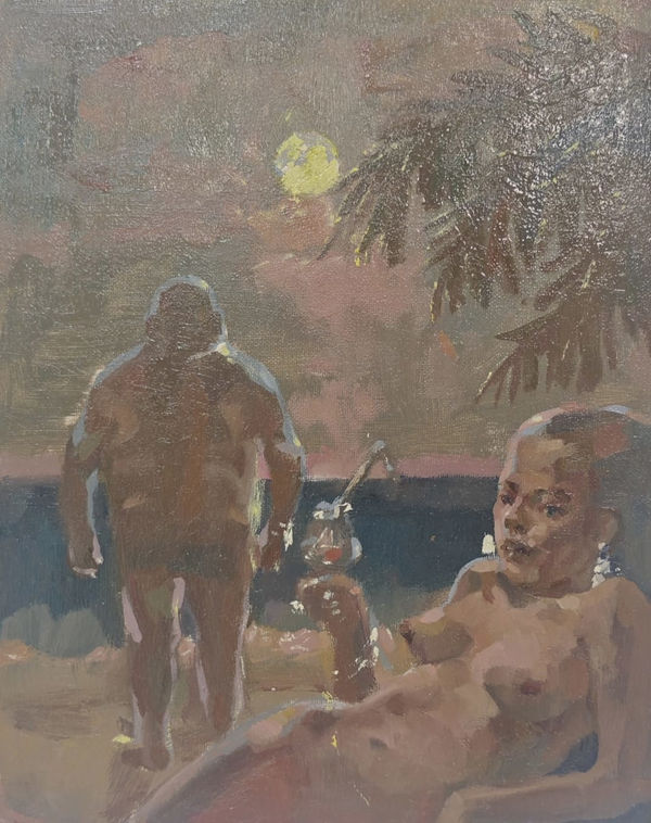 Ioana Ursa Untitled, 2023 oil on cardboard 27,5 x 35,5 cm Courtesy of H'art Gallery