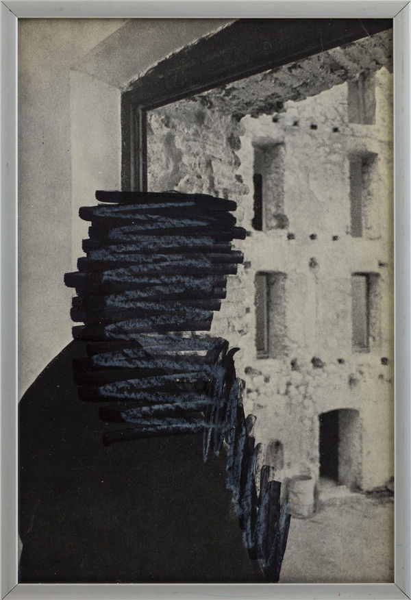 Giles Eldridge Untitled, 2025 marker and coloured pencil on book photo 20 x 12 cm Courtesy of Suprainfinit Gallery