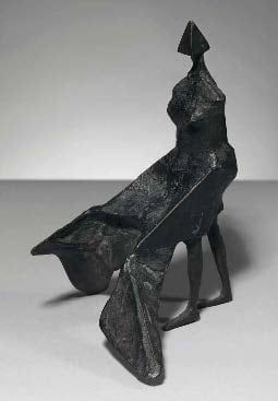 Lynn Chadwick, Maquette IX Walking Woman in Wind, 1986, cast by Pangolin 1987