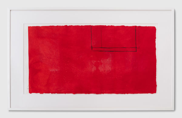 Robert Motherwell, Red Open with White Line,, 1979