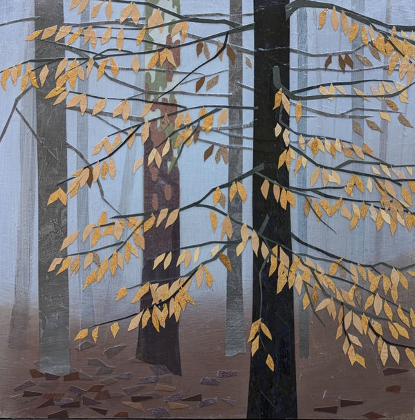 Meg Lagodzki, The Beech Forest in Fog #5