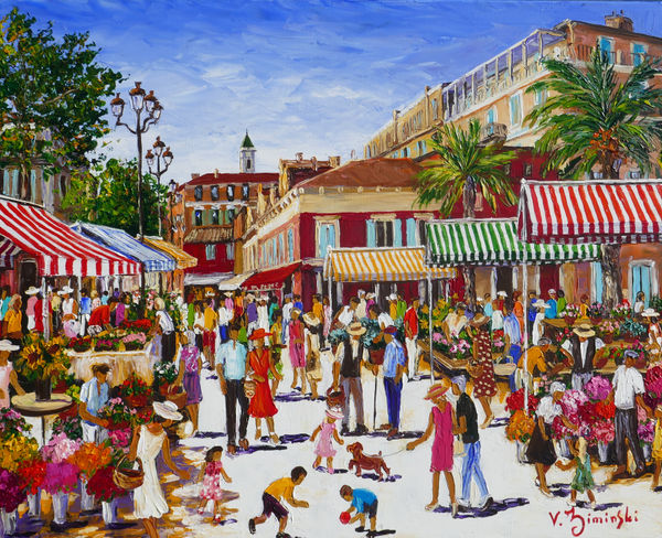 Véronique Ziminski, Le marche du Cours Saleya à Nice