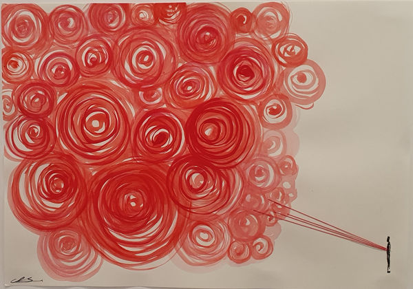 Chiharu Shiota, Connected to the Universe (20b), 2023