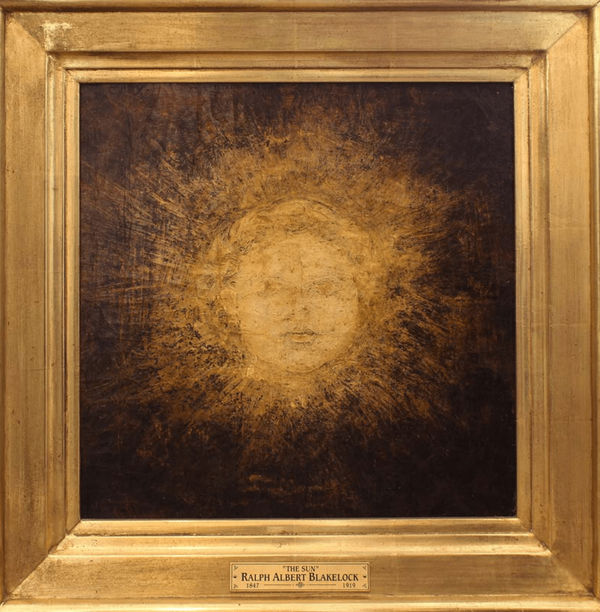 Ralph Albert Blakelock The Sun Oil on canvas 15 x 15 in 38.1 x 38.1 cm