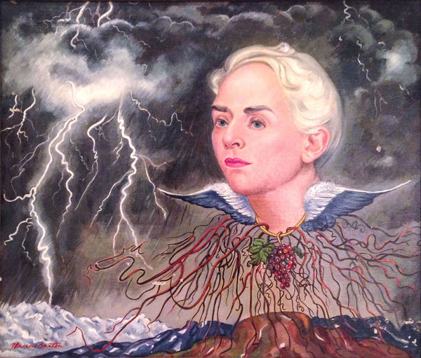 Macena Barton The Storm a.k.a. Portrait of Francis Badger Oil on canvas 22 x 26 in 55.9 x 66 cm
