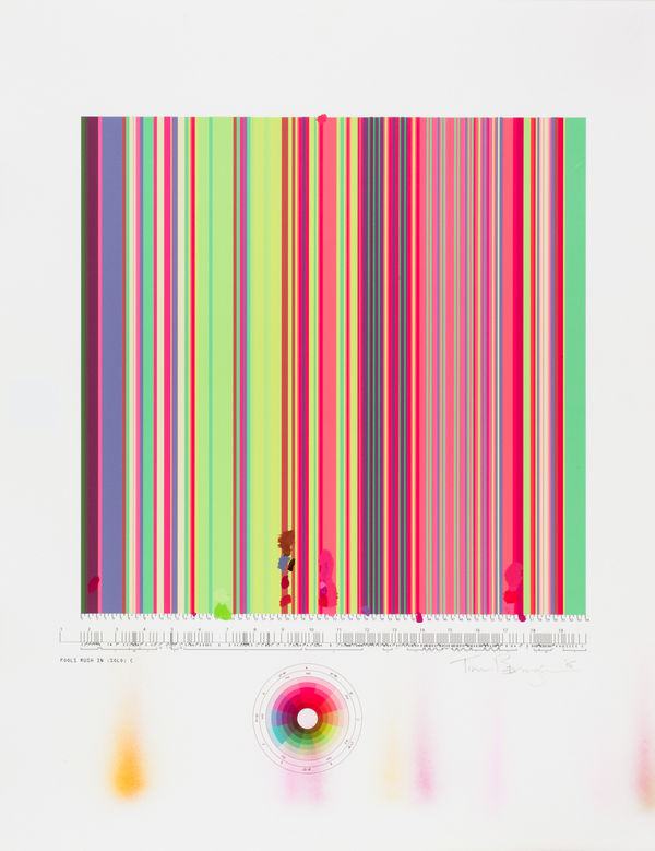 Tim Bavington, Study For "Fools Rush in (Solo) C, 2016