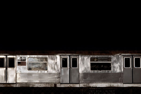 David S. Allee, 4:02 pm, J Train (30x40), 2010