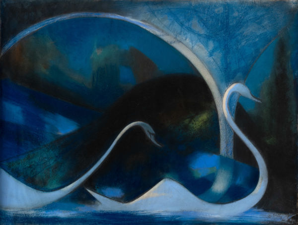 Joseph Stella Swans (Night), 1917