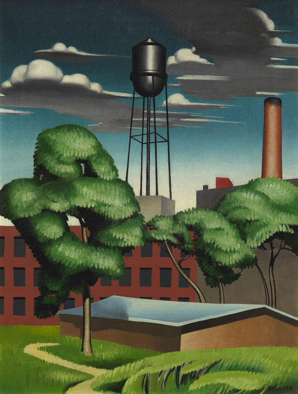Charles Goeller, Factory, c. 1938