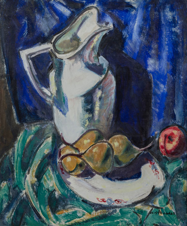Alfred Maurer, Still Life with White Pitcher, 1920