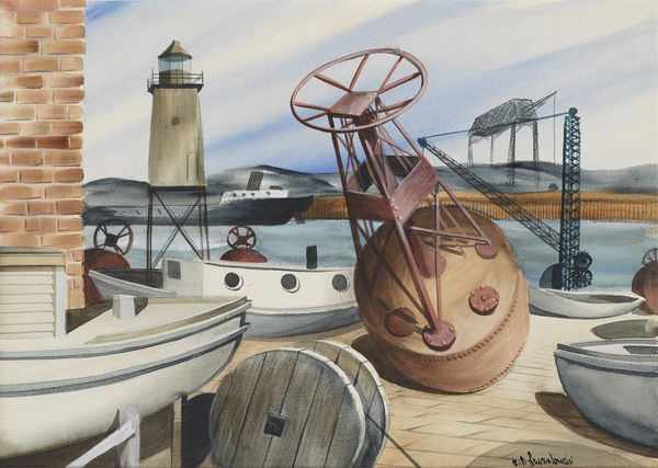 Edmund Lewandowski, Lighthouse Service Station, 1937