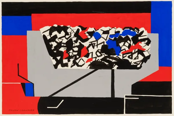 Ralston Crawford, Coal Car, 1945