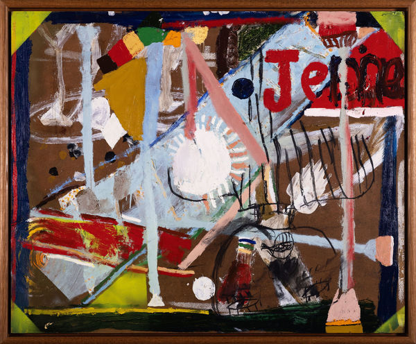 James Drinkwater Je m'appelle Vincenzo, 2024 Oil and charcoal on board 100 x 122cm