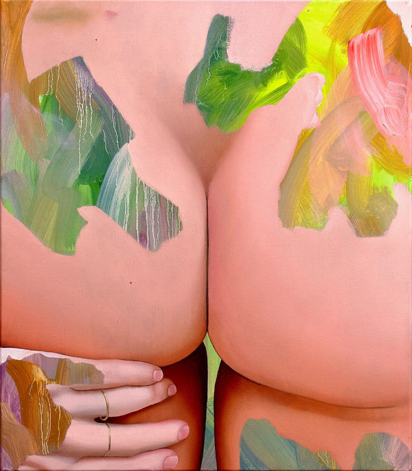 Kim Leutwyler A, Butt , 2022 Oil on Canvas 35.5 x 40.5cm