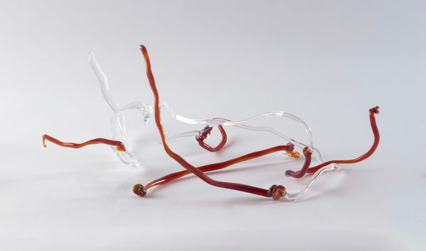 Floria Tosca Cabinet of Trusted Cures #3, 2024-25 Borosilicate glass 10 x 22cm Dimensions variable