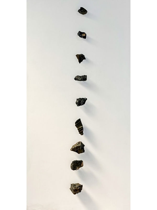 Anton Forde Whakapiki - Whakakeke V, 2025 9 Ōnewa / Basalt stones Each stone Variable