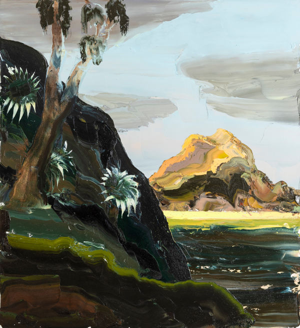 Paul Ryan The Golden , 2022 Oil on Linen 122 x 112cm