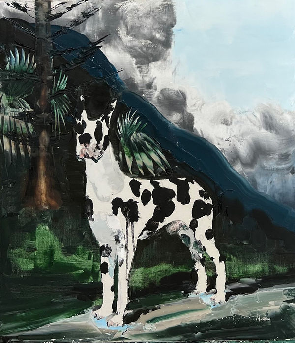 Paul Ryan Harlequin, Coledale , 2022 Oil on Linen 102 x 92cm