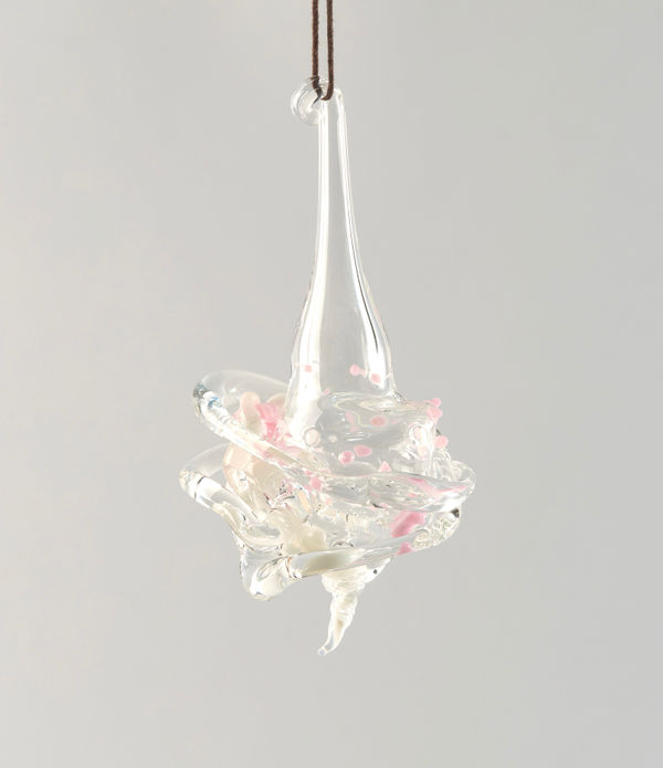 Floria Tosca Cabinet of Near Misses - Bargaining #7, 2024 - 25 Borosilicate glass 10 x 3cm dimensions variable