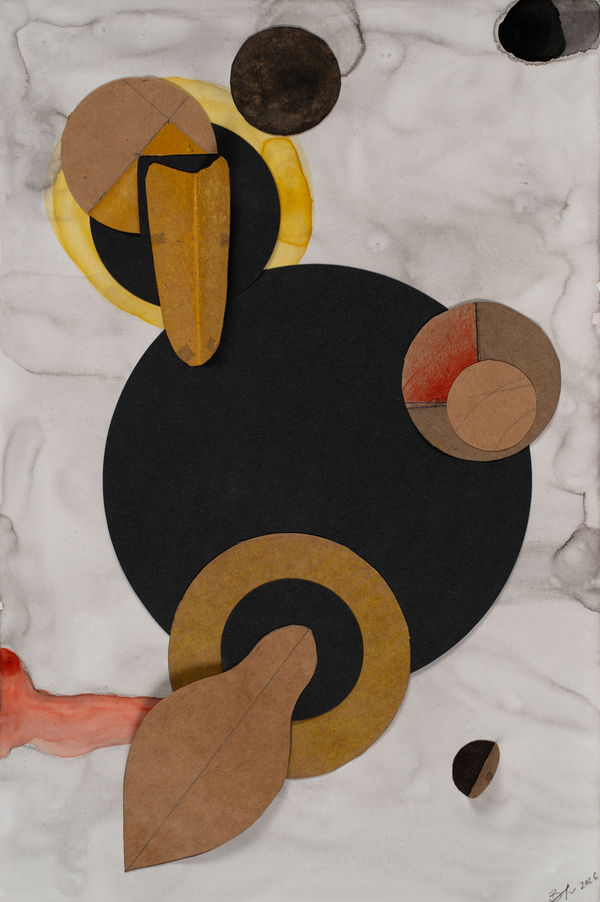 Braddon Snape Maquette Composition #1, 2026 Mixed media on gessoed panel 30 x 20cm