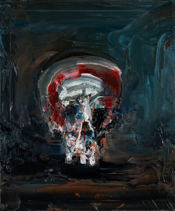 Paul Ryan Skull 1, 2025 Oil on canvas 61 x 50.5cm