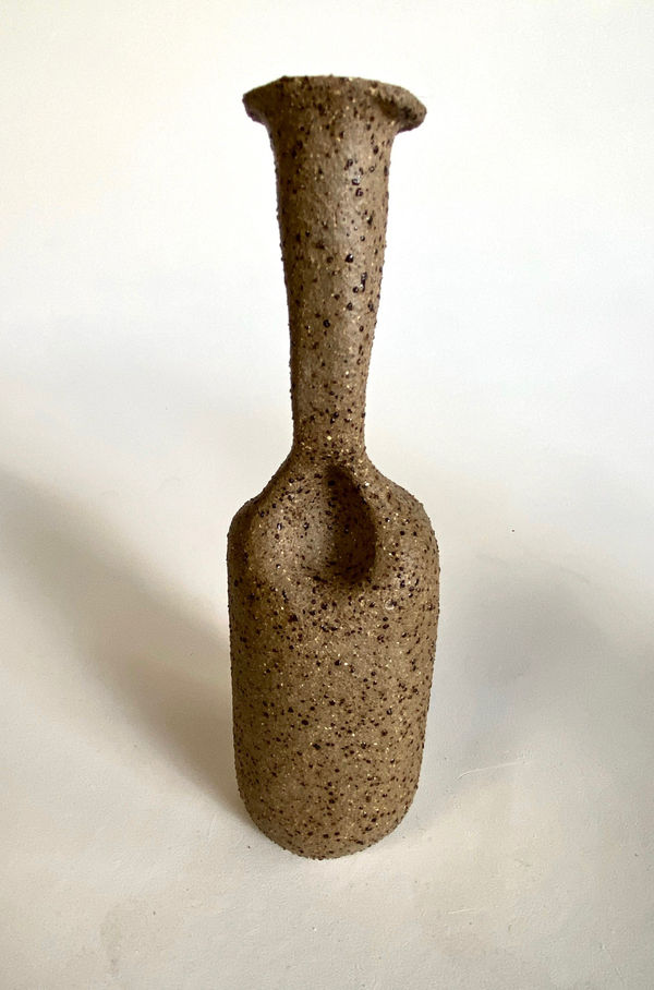 Peta O'Brien (POB) Vessel 9 2022 Stoneware clay 20(H) x 5.5(W)cm