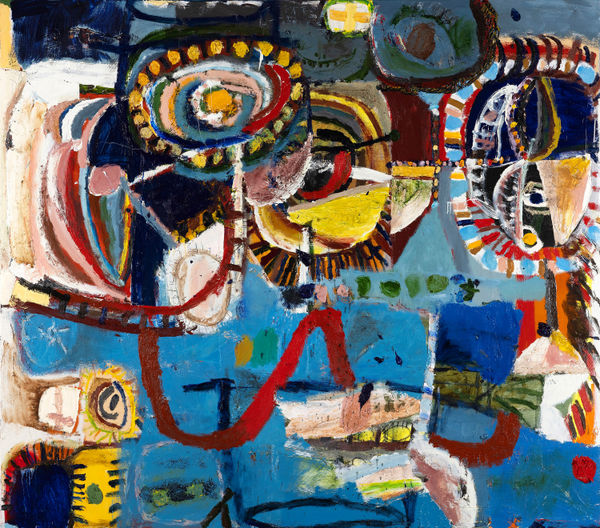 James Drinkwater Ronciglione to Viterbo, 2025 Oil on linen 150 x 170cm Water gilded gold leaf frame