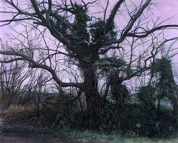 Nicholas Blowers Hedgerow, 2020-2021 Oil on Canvas 164 x 204cm