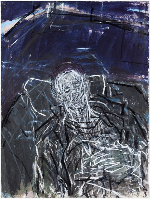 David Fairbairn D.G. No.8, 2009 Acrylic gouache,charcoal,pastel & chinagraph 76 x 56cm artwork size