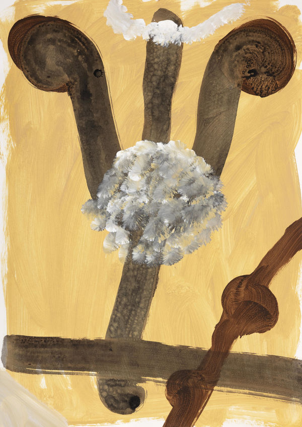 Lottie Consalvo Name - Less VI, 2025 Acrylic and gouache on paper 60 x 42cm Paper, 68.2 x 51.3cm Framed