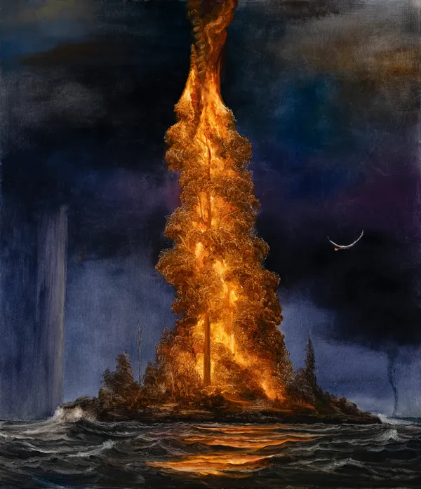 Peter Gardiner Island 4, 2026 Oil on canvas 140 x 120cm (Framed)