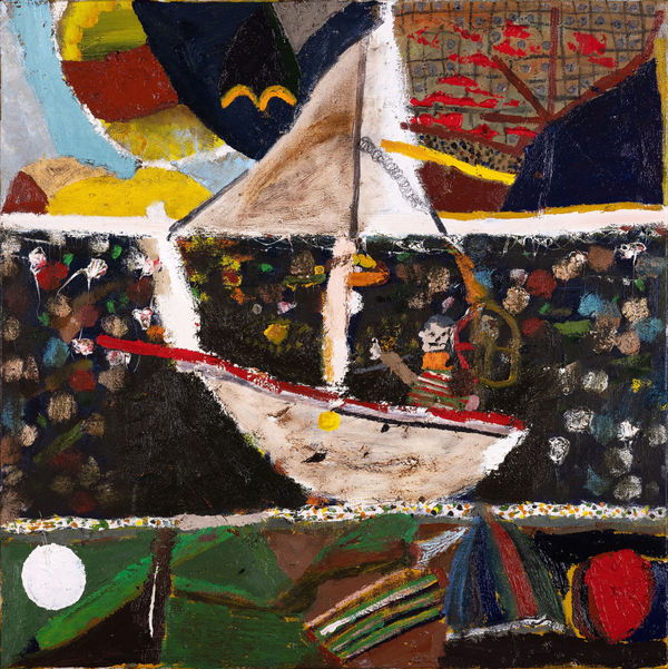 James Drinkwater I am a boat TCOML 10, 2024 Oil on linen 71 x 71cm