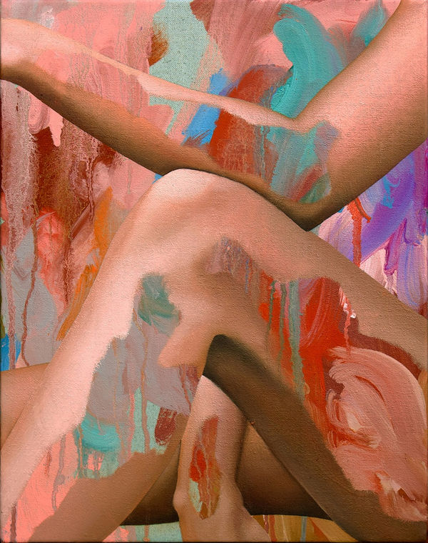 Kim Leutwyler M, Leg , 2022 Oil on Canvas 30 x 35.5cm