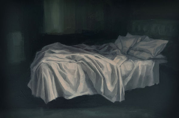 Marie Mansfield Long weekend, 2025 Oil on gessoed panel 20 x 30cm