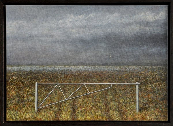 Adam Nudelman Gate at Lake Augusta 2012 Oil on panel 25.5x35.5cm