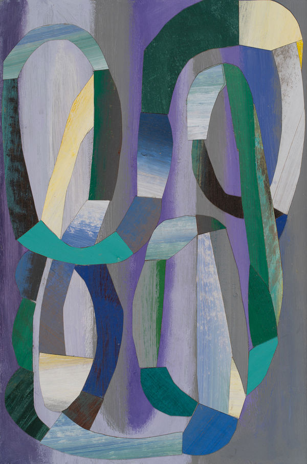 James Rogers Duck Dive, 2025 Acrylic on cardon gessoed panel 30 x 20cm